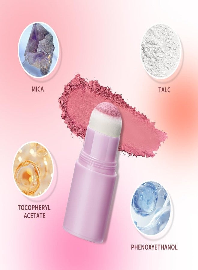 Loske Soft Face Blush Stick, Matte Natural Long Lasting Blush for a Flawless Finish, Creamy Blendable Formula for All Skin Types, Everyday Wear Professional Quality Makeup (Shy pink, Large) - Image 5